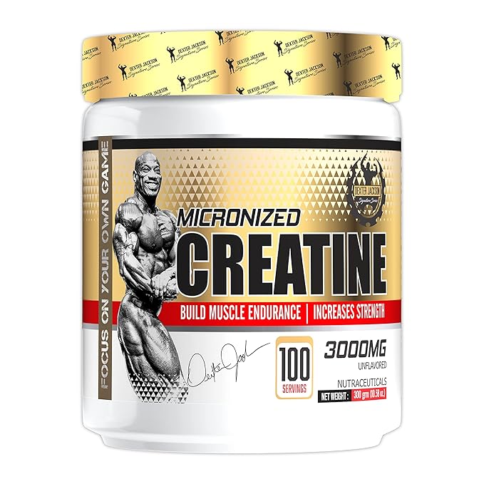 Dexter Jackson Signature Series Creatine Powder | Builds Muscle Endurance And  Helps To Increase Strength | 100 Servings,300Gm